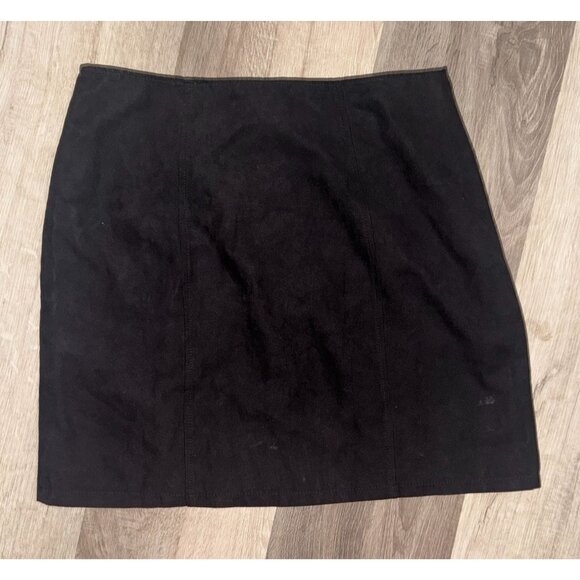 Forever 21 Black Button-Front Mini Skirt S - Picture 3 of 5